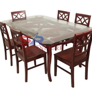 Elegant Waving Design Dining Table -2